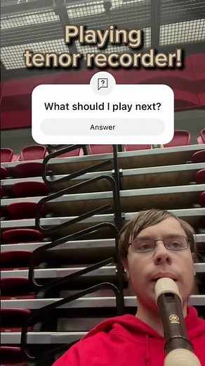 Playing tenor recorder #recorder