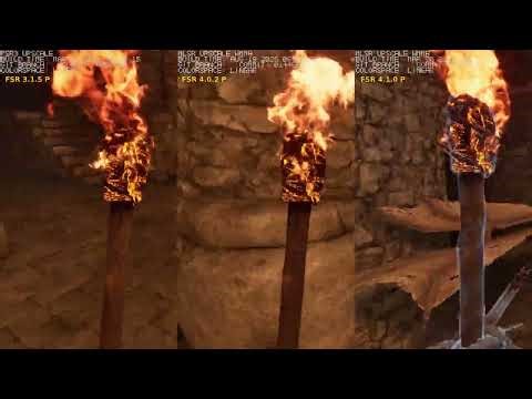 WIP // Oblivion Remastered // FSR Comparison // Inside a Keep