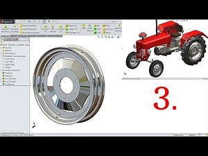 Solidworks tutorial Tractor 3.Front Rim
