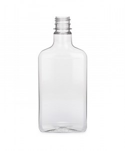 375 ml Clear PET Plastic Flask (Sample) (Cap Not Included) - 3619B13-B-SAM