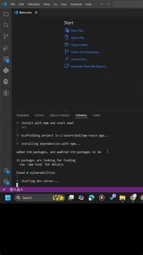 🧑‍💻❤️ React Setup very simple | No Confusion #ReactJS #shorts #viral #trending #youtubeshorts