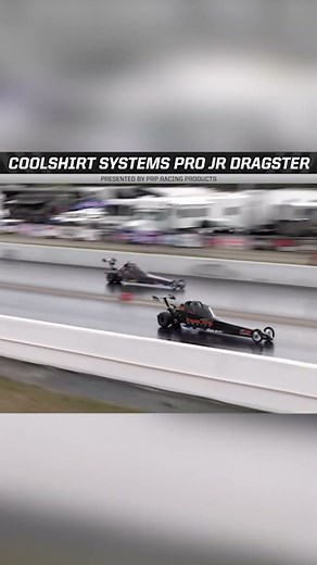 Pro Jr Dragster Rolls Down Drag Strip, Driver Ok!