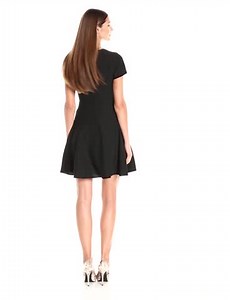 Watch ARMANI JEANS Women's Short Sleeve V Neck Dress on Amazon Live