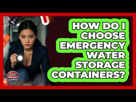 How Do I Choose Emergency Water Storage Containers?