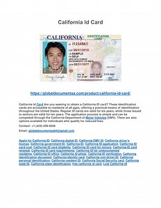 California Id Card PDF - SlideServe