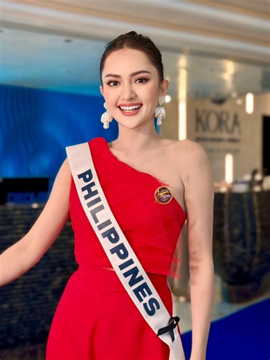 18K views · 688 reactions | Miss Universe Philippines 2025 Ahtisa Manalo arrives now at Kora Beach Resort Phuket, Thailand | Pageant Trend | Facebook