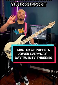 Master of Puppets lower everyday E0 bass cover – Day 23