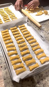 Recipe below 👇🏽: professional taste tester at the end lol 😆 🐾 Pumpkin Oat Dog Treats (3-Ingredient Recipe) Healthy, homemade, and dog-approved! Ingredients: • 1 cup oats (blended into oat flour) • 1 egg • ½ cup pure pumpkin purée (unsweetened, no additives) Instructions: 1. Preheat your oven to 350°F (175°C) and line a baking sheet with parchment paper. 2. Blend the oats in a food processor or blender until they become a fine flour. 3. In a mixing bowl, combine the oat flour, egg, and pumpki