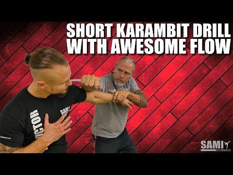 Knife - Short Karambit drill with awesome flow