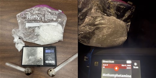 Fitzgerald meth trafficking bust: 2 arrested, over 3 ounces seized