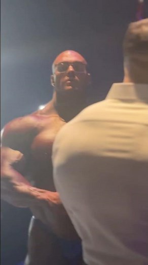 Nick Walker backstage at 2025 Mr Olympia battle