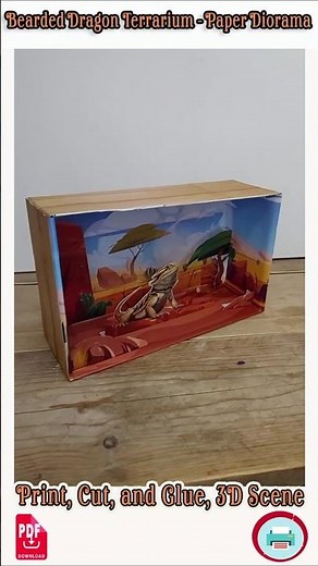 Bearded Dragon Enclosure to make at home | Bearded Dragon Habitat Diorama | Bearded Dragon Cage