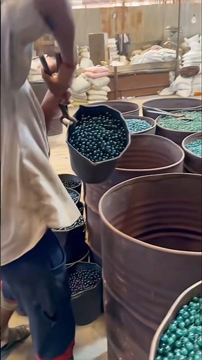 How Glass Turns Into Beautiful Marbles,❓ #MarbleMaking #shorts