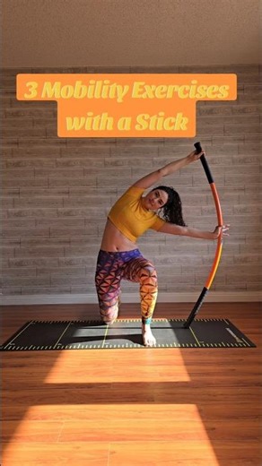 3 Stick Mobility exercises that hit the whole body! #fullbodyexercise #stickmobility #mobility