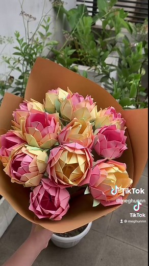 paper flower bouquet💐