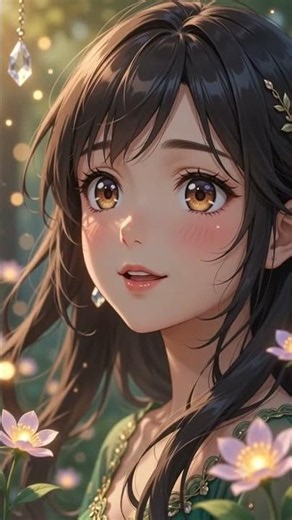 A cute anime girl