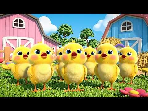 Cinco Pollitos Peepy Cheepy Peep Peep | Canciones de la Granja y Rimas Infantiles