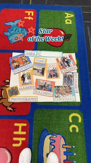 14K views · 116 reactions |  Star of the Week program✨ To show my preschoolers exactly how it works, I made my own “All About Me” poster to share my favorite things. During their special week, each student brings in their own poster, their favorite book or snack, and at the end, we create a personalized book celebrating everything that makes them special. Here’s mine as an example—check out what makes me, ME!  | Preschool Vibes | Facebook