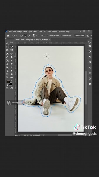 Adding Text Around Subjects in Adobe Photoshop