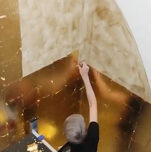 Stunning Home Murals Using Gold Leaf | Lady Panda