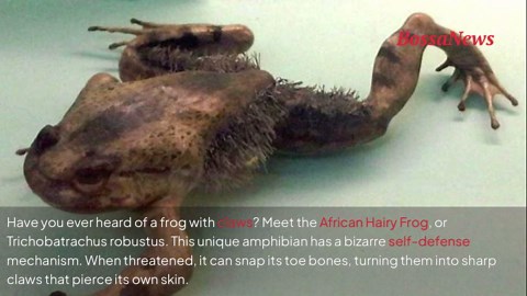 Meet the 'Wolverine frog' that snaps its own bones to grow claws