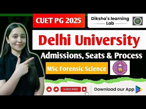 DU MSc Forensic Science Admission