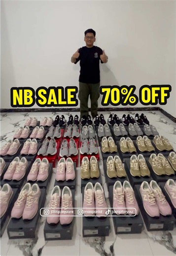 RESTOCK New Balance 70% OFF - Jualan Ratusan PCS