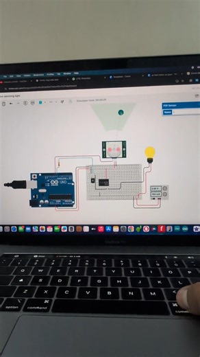 Motion sensors light simulation #science #electronics #arduino #IoT