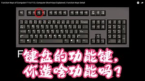 【win技巧】F1-F12都啥用？你造吗？看到即学到，效率起飞从认识键盘开始