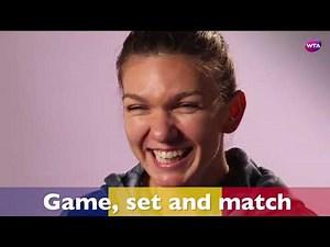 Simona Halep teaches Romanian