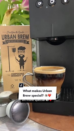 100% compatability AND deliciousness guaranteed ☕️🙌 Use the code TIKTOK20 for 20% off your first Urban Brew order 🕺#coffee #coffeepods #UrbanBrew #compatible #pods