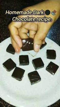 5minutes Homemade Dark🌑 Chocolate without buttr Recipe#chocolaterecipe#shorts#pranjalliscreativity