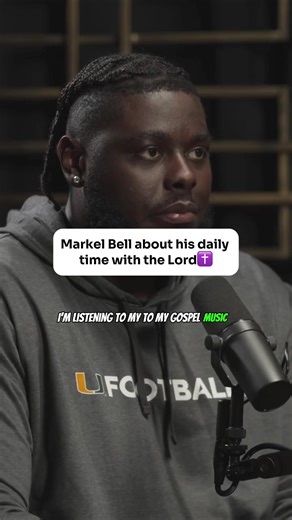 Miami Hurricanes offensive tackle Markel Bell shared how important his quiet time with the Lord is to him every morning. ✝️ Through prayer and gospel music, he starts his day grounded in God’s presence — making sure the Lord never gets lost amid the noise, pressure, and demands of the game. “Very early in the morning, while it was still dark, Jesus got up, left the house and went off to a solitary place, where He prayed.” — Mark 1:35 A powerful reminder that when we begin our days with God, ever