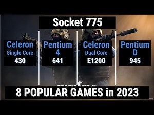 Celeron 430 vs Pentium 4 641 vs Celeron E1200 vs Pentium D 945 = Socket 775 CPUs in 2023 [1/5]