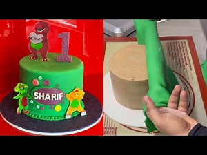 Barney cake ideas |sugar cake designs barney|2kg barney cake|alicakestudio