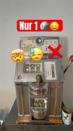 👉 1 Münze = Gewinn?! 😳 1940 Jenning Chief Slot Machine Challenge 🎰 #shorts