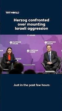 Herzog cornered as UK think tank chief reads out Israeli aggression on sovereign countries