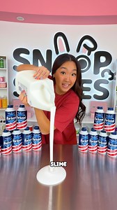 Barbasol dropped off more cans and you know we had to go bigger 😎 This week we used 16 and the fluff is outta control 💣 Can you guess what’s coming next? #slime #snoopslimes #asmr #Barbasol #ad | Snoopslimes