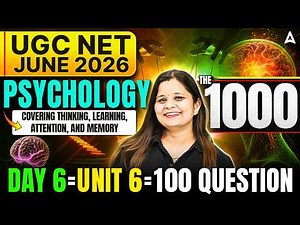 UGC NET Psychology | UGC NET Psychology Unit 6 Thinking, Intelligence And Creativity By Anjali Mam