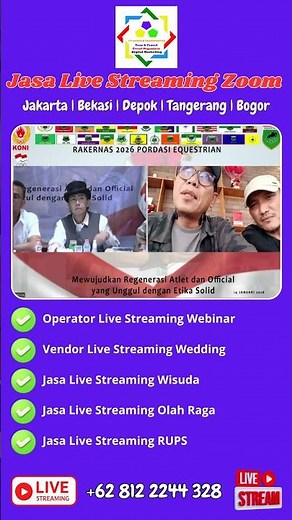 jasa Live Streaming Zoom Profesional