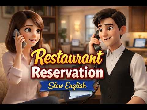 How to Make a Restaurant Reservation in English | Easy Beginner Conversation