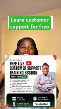 Learn customer support virtual assistant skill for free #customersupport #virtualassistanttraining