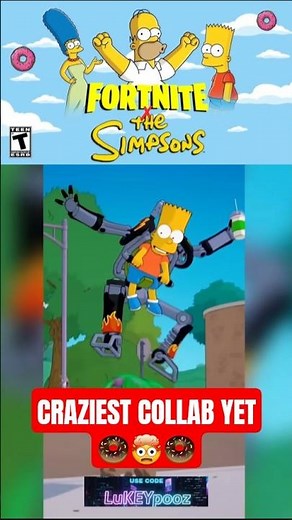 THE SIMPSONS IN FORTNITE is going to be WILD! 🍩🔥🍩 #thesimpsons