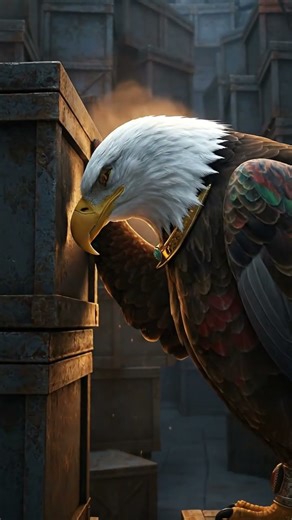 Eagles and Toys: Captivating Moments of Play & Enrichment #eagleadventure #animation