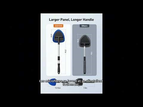 Nettoyer le pare-brise sans se casser le dos 😳🚗