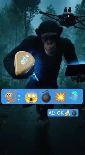 Monkey Escapes Drone Attack with Banana Bomb Fail 🍌💥🚁 | Cinematic AI Short