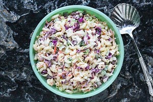 Low FODMAP & Gluten Free Macaroni Slaw