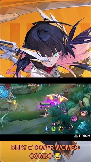 RUBY x TOWER WOMBO COMBO 😂 #ruby #rubymobilelegends #rubymontage #rubyhighlights #mobilelegends