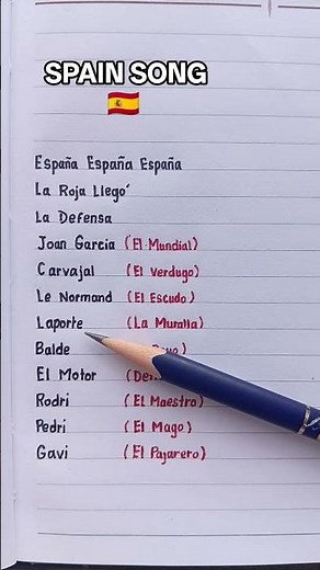 🇪🇸🌍 Spain (World Cup song 2026)🔥 lyrics #worldcup #fifa