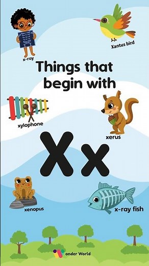 Things That Begin with X | X-ray, Xylophone, Xerus & More | ABC Shorts for Kids #wonderworldkidstv